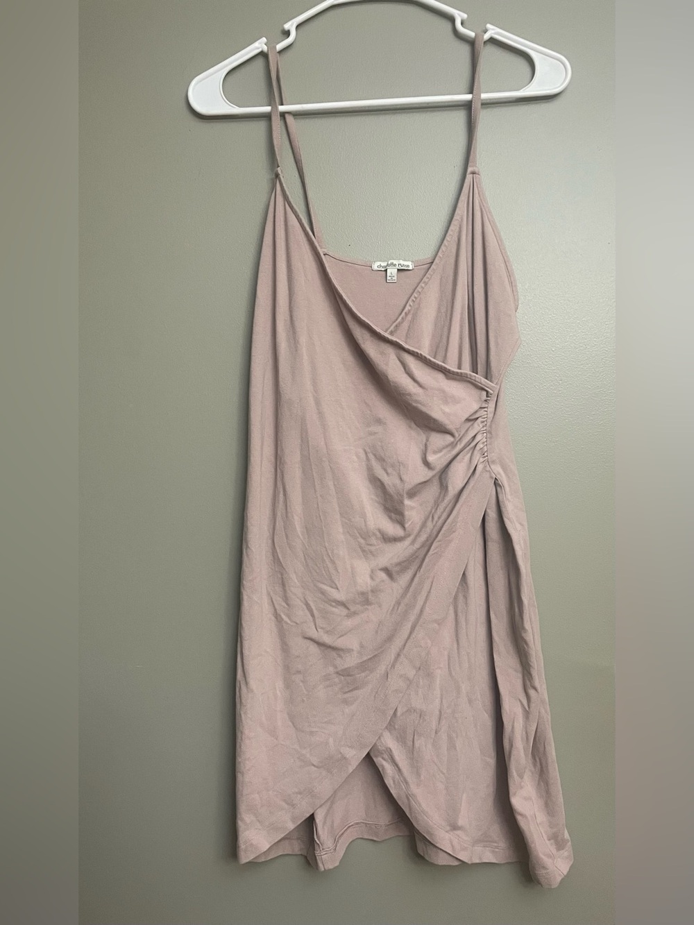 Charlotte Russe Mauve Asymmetrical Wrap-Style Women’s Dress